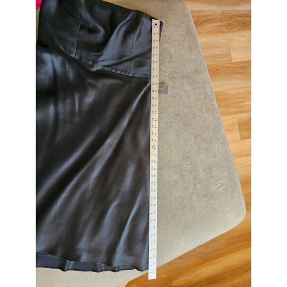 Ann Taylor Womens 8 Silk Strapless Little Black Dress LBD A-Line NEW $178 NWT - Picture 13 of 13